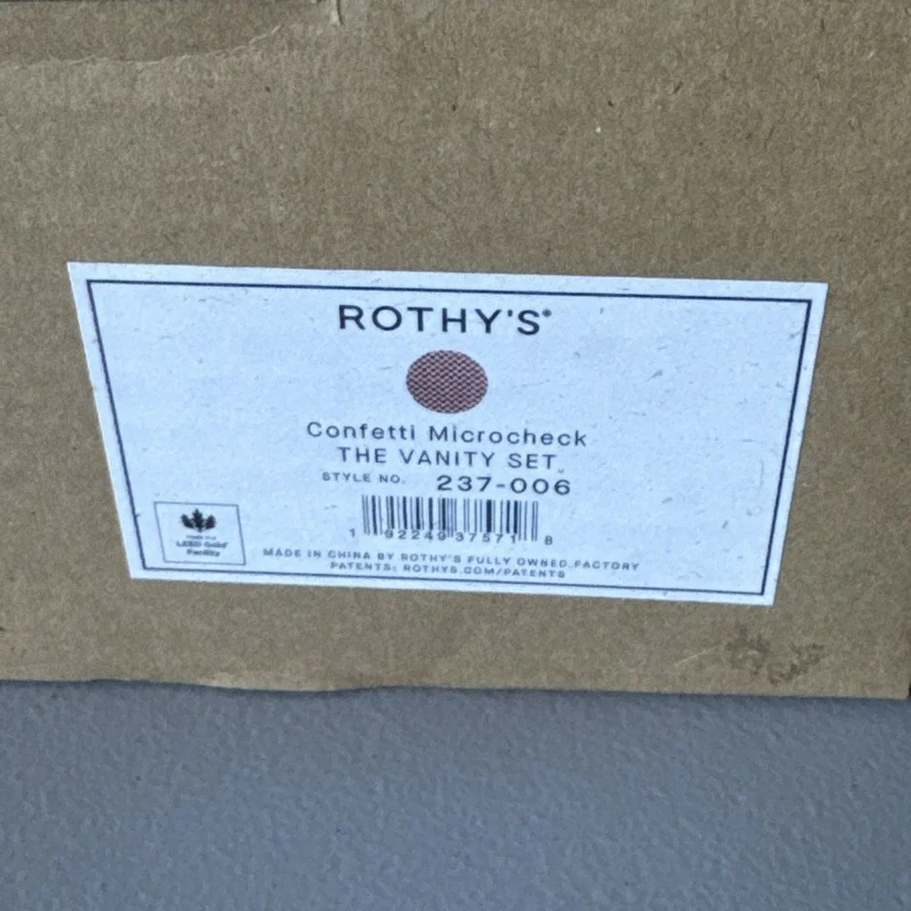 Rothy's Camo The Vanity Set Confetti Microcheck 237-006